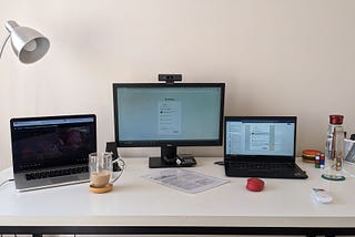 Here’s a random picture of my desk from last summers.