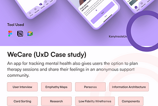 WeCare : A mental health Ux case study for Nigerians)
