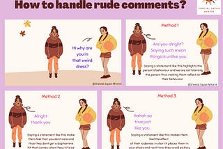 How to handle rude comments? Try this!