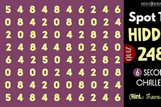 Find the Hidden Number 248 in This Maze in Just 6 Seconds!