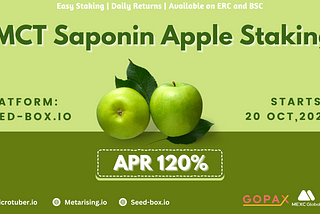 MCT Saponin Apple Staking Pool