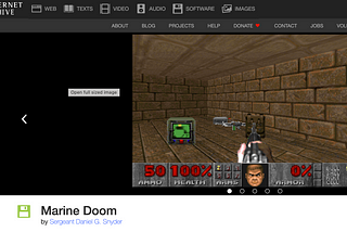 “Marine Doom” — one of the first computer games for military training