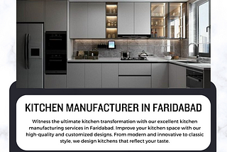 Kitchen Manufacturer in Faridabad