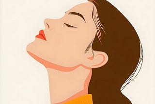 woman with her eyes closed