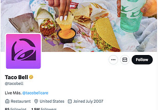 Taco Bell Social Media Best Practices For X