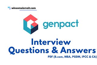 Genpact — Finance Genpact Interview Questions & Answers PDF
