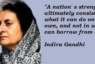 Iron Lady: Indira Gandhi, An Insight