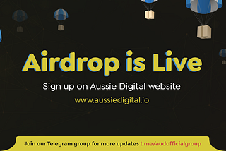 Aussie Digital AUDB Airdrop
 
 Join the crypto revolution and claim your share of free tokens with…