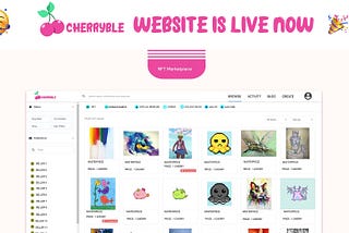 🥳 CHERRYBLE WEBSITE IS LIVE NOW 🎉