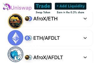 AfroDex Labs Tokens now trading on UniSwap