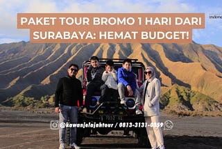 Ayah, Ibu, ajak keluarga liburan seru dengan Tour Bromo 1 hari dari Surabaya! Introduksikan anak pada keajaiban alam Gunung Bromo dan budaya sekitarnya! ‍‍‍