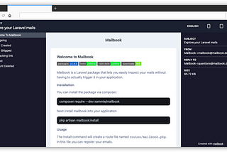 Explore and polish your Laravel Emails with Mailbook