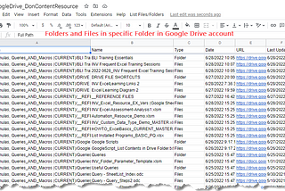 Google Suite — Create a list of Folders and Files in your Google Drive account 😃