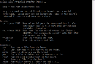 MicroPython File System กับ AMPY