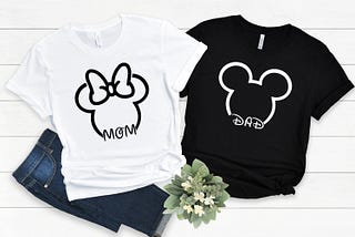 Disneyy Mom Dad Svg, Minniee Mickeyy Mom Dad Svg, Mother