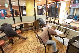 In Taipei, McDonald’s shelters the homeless