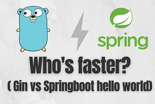 Go gin vs Springboot: Hello world perfomance comparison