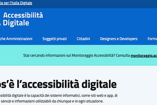 Il sito tematico di AgID dedicato all’accessibilità digitale