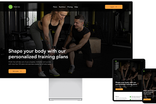 UI / UX Case Study — Fitness & Health Website “ FitLife Hub “