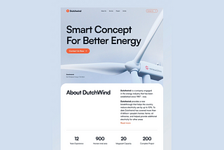 Recreating this Dutchwind website with HTML & CSS Step by Step tutorial.