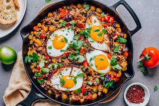 Vegetarian Turkey Salsa Hash with Black Beans Recipe