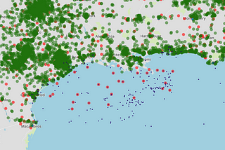 Data Visualization #1 Mapping 230,000 grid points can be tricky