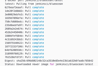 Running Jenkins BlueOcean using Docker.