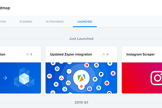 Launching Apify roadmap — new features and actors based on your feedback