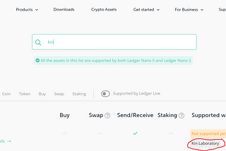Error Swapping With Changelly: Kin Not Showing Up On Ledger Live