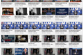 more of Trump’s video page on Youtube.