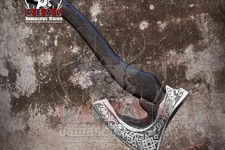 Handmade Carbon Steel Viking Axe Bearded Axe Chopping Axe