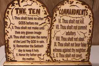 The ten non-commandments