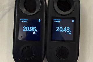 Refractometer Aging for Coffee
