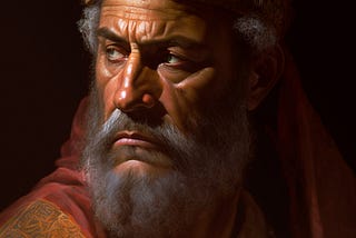 A painting of Herod the Great, Midjourney.ai and Gary Tonge