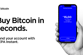 Buy Bitcoin in seconds