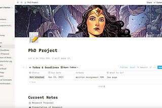 Using Notions for Ph.D. work