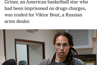 Before you start posting celebratory messages about how Britney Griner’s release is a victory and…