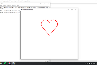 How to make a heart using python