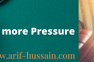 No More Pressure
