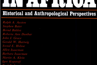 Book cover — Slavery in Africa: Historical and Anthropological Perspectives