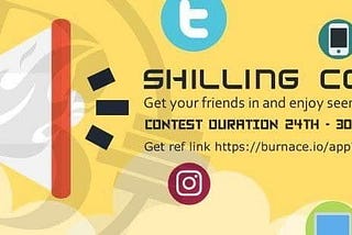 $ACE SHILLING CONTEST LAUNCHED FOR 7 DAYS!!!