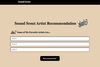 SoundScout: Finding Your Next Favorite Artist with ML