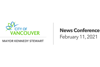 Mayor Kennedy Stewart’s February 11th, 2020 News Conference