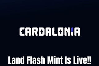 Cardalonia Metaverse Land Flash Mint Is Live! (How To Mint)