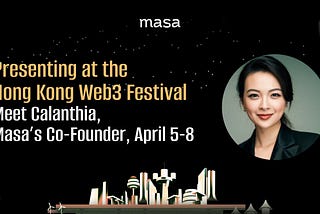 Masa Presenting at the Hong Kong Web3 Festival