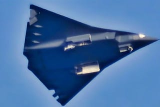 A flying symbol of industrial might