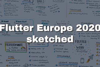 Flutter Europe 2020 sketched live