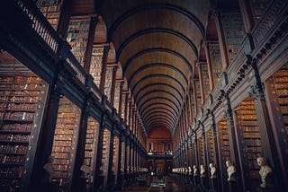 Hallowed halls of a library