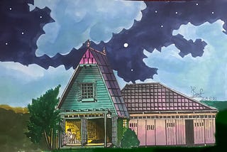 となりのトトロ – My neighbor Totoro – Sketch (Mei and Satsuki’s house)