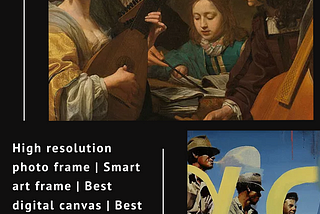 High resolution photo frame | Smart art frame | Best digital canvas | Best digital frame- Canvia